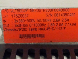 Danfoss VLT 5002  1,1 kw  061435G491 