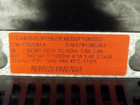 Danfoss VLT 5003 1.5 kw  078138G363