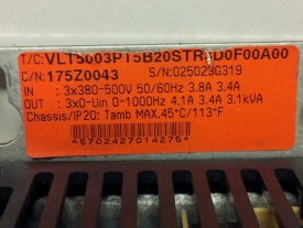 Danfoss VLT 5003  1.5 kw  025023G319 