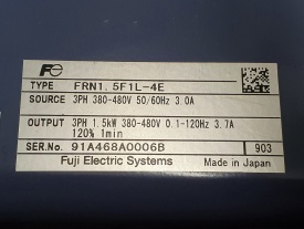 Fuji Frenic-Eco 1.5 kw 91A468A0006B 