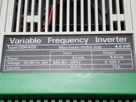 Control Techniques Commander CD 4 kw 525Volt