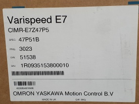 Omron Varispeed E7  7.5 kw 1R0935153800010 
 