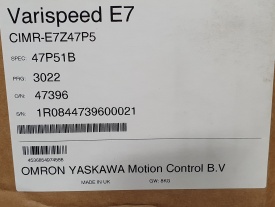 Omron Varispeed E7  7.5 kw 1R0935153800021 