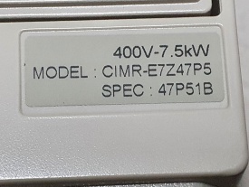 Omron Varispeed E7  7.5 kw 1R0935153800021 