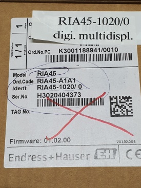 Endress+Hauser RIA45 H3020404373