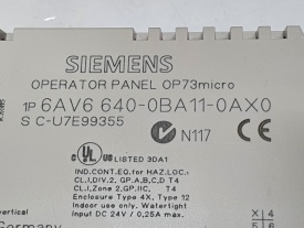 Siemens OP73 micro 6AV6 640-0BA11-0AX0 U7E99355