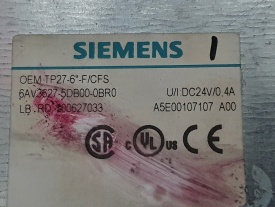 Siemens TP27 6AV3627-5DB00-0BR0 100627033