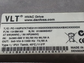 Danfoss FC-102 HVAC  37 Kw 010806G457 