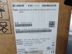 Vacon 100 HVAC 1,5 Kw  V00000111863 