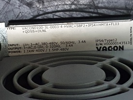 Vacon 100 HVAC 1,1 Kw  V00000143513 