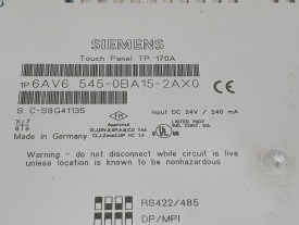 Siemens TP170A   6AV6545-0BA15-2AX0  C-S8G41135 