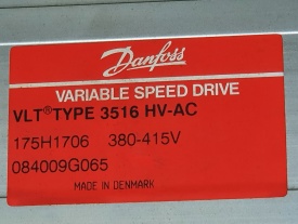 Danfoss VLT 3516 HVAC  7,5 Kw  084009G065